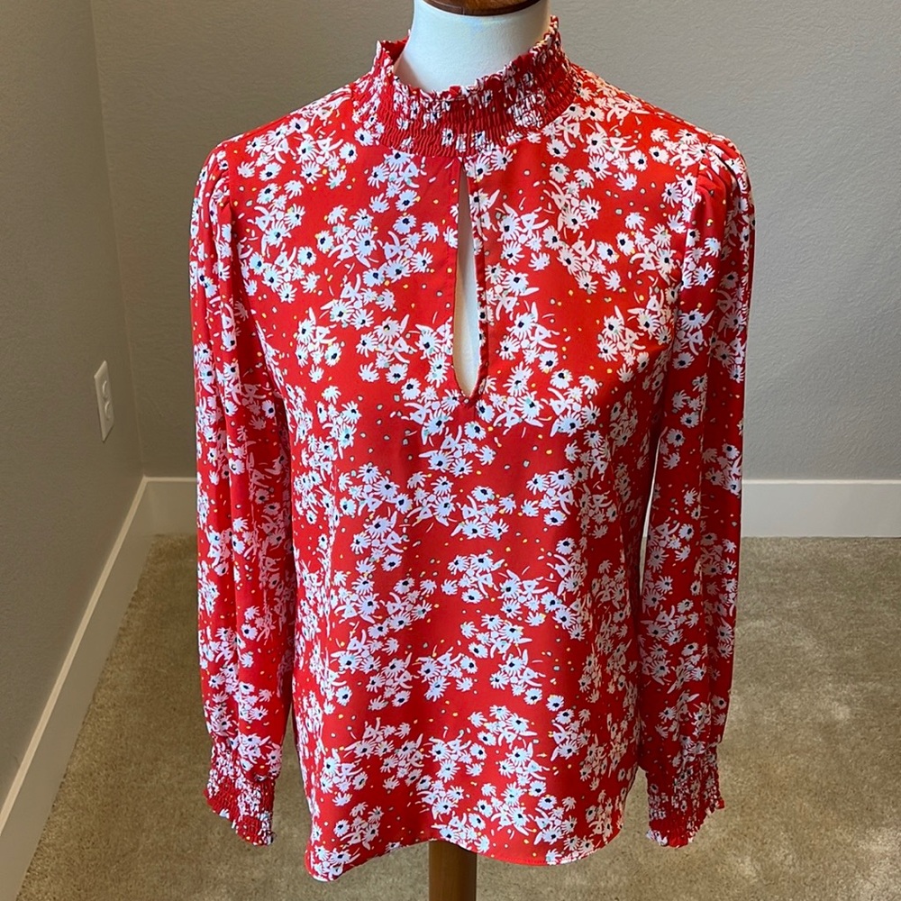 Socialize red blouse